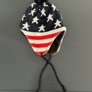 STARS & STRIPES NORDIC WINTER HAT, NWOT
